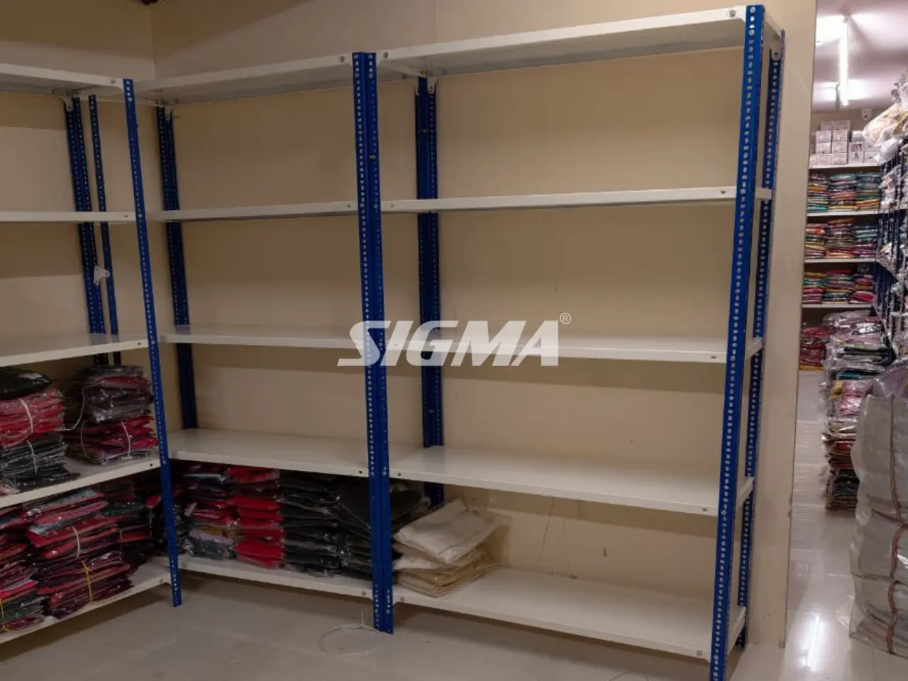 sigma racks | slotted angle racks installation in... Slotted Angle Racks Installation in Muzaffarpur